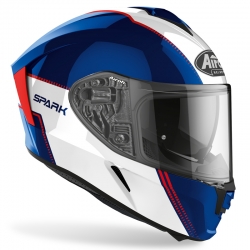 KASK AIROH SPARK FLOW BLUE/RED GLOSS M