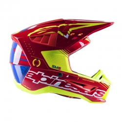 Kask Alpinestars S-M5 Action Bright Red/White/Fluo Yellow M