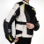 KURTKA DAMSKA OZONE FLOW BLACK/GREY/FLUO YELLOW M